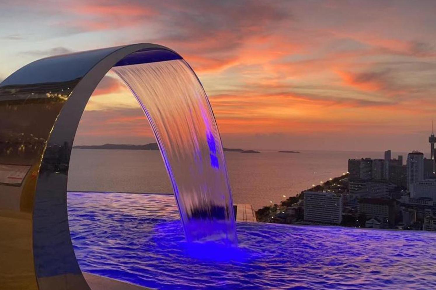 Appartamento The Astra Sky River Jomtien Beach Esterno foto